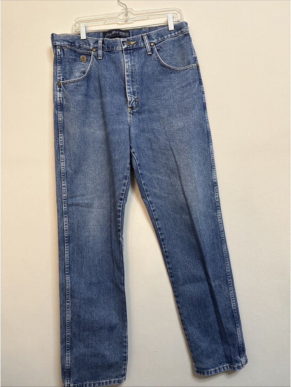 Wrangler George Strait Cowboy Cut Jeans Men’s 34x34 Blue 100% Cotton Western